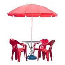 캠핑 파라솔 4인용 파라솔세트A(소-파랑-받침별매), 원형_파랑_보라