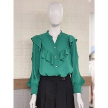 셀러허브 1 블루페페 세이브존02 트임 프릴 블라우스 P223MSC713