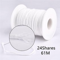 캔들만들기 DIY 양초 100pcs 왁스 심지 기본 61m 심지 무연 왁스 면심지 환경, 24-61m 왁스 코어