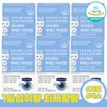 루테인 지아잔틴 눈 건강 영양제 뉴테인 눈에좋은 영양제 비타민 A E D B1 B2 B6 B12 나이아신 판토텐산 엽산 셀렌 아연 밀크씨슬 추출물 레시틴 오메가3, [6개월]-6박스