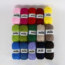 [앵콜스] 밀크실 100g Milk (입문자용 목도리&모자실로 추천), 24 코코아(낱개)