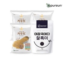 [이쌀이다] 고대곡물 카무트 500gx3봉+국산 찰흑미 1kg, 단품