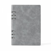 홈데이 인조가죽 자석식 다이어리 노트 A5 그레이, 단품