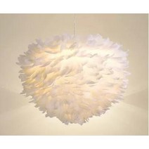 [LED 전구포함] 북유럽풍 플로우 깃털 펜던트 조명, 전구색