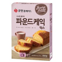 큐원 고소한 풍미의 파운드케익믹스 500g 오븐용 _상온, 없음