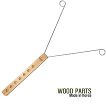 Caros 국산 원목 첼로 휴대용 T자 받침대 (Y자형 첼로 스토퍼), 1 Pcs