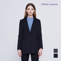 올리비아로렌 아울렛 이월 겨울 갱카라 원버튼 슬림 자켓VOCFUVW9361