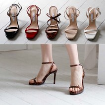 더예뻐 가보시 스트랩샌들힐 9cm 앵클스트랩샌들 하이힐샌들