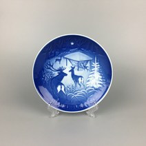 빙앤그뢴달 코펜하겐 장식접시 JULE AFTEN 1980