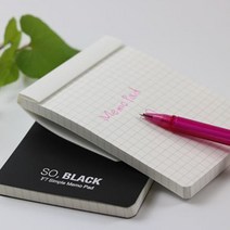 PP메모패드(A6), 색상/흑색