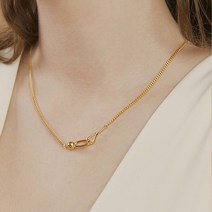 [Hei][비투비 서은광 프로미스나인 지선&서연 아스트로 문빈 스테이씨 세은 착용] hook point lock necklace