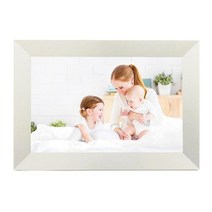 디지털액자 Frameo 시스템 10.1 인치 디지털 포토 프레임 16 기가 바이트 메모리 스마트 와이파이 터치 스크린 클라우드 선물, [02] US plug, [01] black