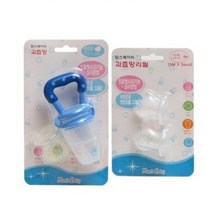 맘스베이비 과즙망   리필 1단계 2p 세트, 블루, 4세트