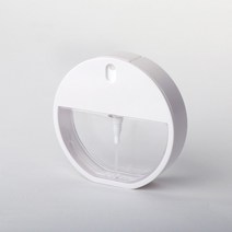 새로핸즈 휴대용 포켓 스프레이용기 원형 화이트캡 35ml, 단품, 1개