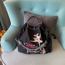 일본에코백 [Spot] 일본 볼체인 자수 환경 보호 가방 신형 고슴도치 나일론 휴대용 숄더백 사선 가방