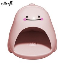Monja-5W 미니 네일 건조기 젤 폴리쉬 큐어 4 개 led 휴대용 UV 램프 USB, pink