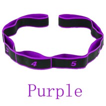 다리찢기 스트레칭 홈트레이닝 기구 피트니스 저항 탄성 밴드 요가 풀 스트랩 벨트 루프 홈 운동 체육관 장비 필라테스 액세서리, [12] Purple