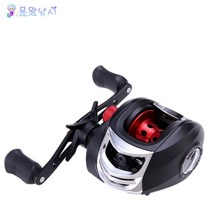 용왕낚시 베이트릴 18볼 베어링 레드 쭈꾸미낚시릴 갑오징어베이트릴 선상낚시릴, 18볼 베이트릴 레드 왼손