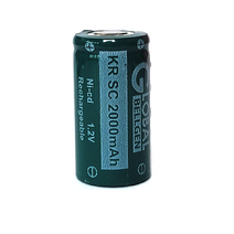 Ni-CD SC2000 1.2V 2000mAh 니카드 전동드릴 청소기 전동드라이버 리필 배터리 충전지 충전배터리, 1개, 1개