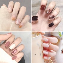 데일리 셀프 네일 스티커 1분완성 네일패치 글리터/무광/그라데이션, 065_스눕찰리E 00309