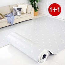 삼바텍 1+1 15T PVC 층간소음방지 롤매트 거실 복도 유아 어린이 놀이방 베란다매트, 크로스, 폭 140cm
