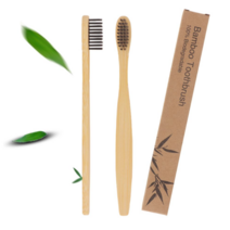 오너클랜 뱀부 생분해 대나무 미세모 칫솔 블랙 10개 개별포장, 단일, 본품