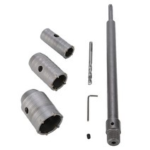 30 40 50Mm SDS Plus 생크 카바이드 팁 구멍 톱 드릴 비트 샤프트 커터 벽 드릴 벽돌 돌 콘크리트 시멘트 렌치, 01 전동