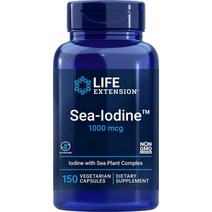 요오드화칼륨 1000 mcg 60알 life extension sea iodine, 150 Count개