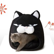 +[복스마켓]+_강아지 검은 고양이 숨숨집 길고양이 쿠션 산소방 동굴 길집 캣동굴 하우스 기능성하우스+[BOKS_MARKET]+, 소형