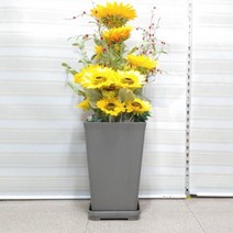 대형플라스틱사각화분40x26받침포함 흰색 거실, 벤타샵화이트