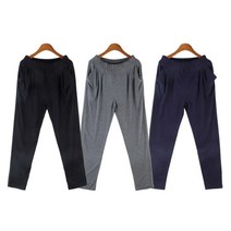 여성 세미 밴딩팬츠 3컬러 1P 옆포켓 데일리 홈웨어 여자 바지