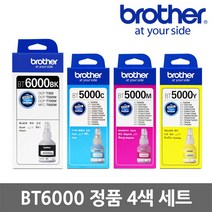 브라더 정품잉크 세트 BT6000 BT5000 DCP-T310 T510W T710W 무한 리필, BT5000 BT6000 정품/4색 1세트