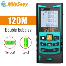 디지털 거리 줄자 레이저측정기 수평계 디지털 거리 줄자 레이저측정기 mileseey laser rangefinder laser range finder 테이프 도구, 협력사, 파란색, 50m