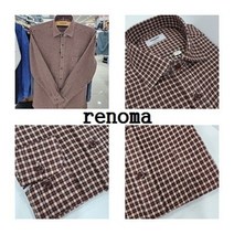 [레노마셔츠(아울렛)] [레노마셔츠]따뜻한 기모/더블 미디움/체크 밑 단 일자/겨울 일반핏