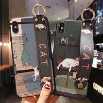 신서엔코 아이폰8케이스 아이폰8플러스케이스 아이폰SE2케이스 iPhone Case SCS-1533 일러스트 핸드 스트랩 케이스