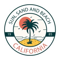 천아트 다리미 전사지 Sun sand 캘리포니아(F974) 옷리폼 티셔츠 열전사지