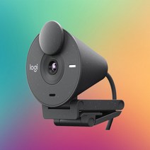 로지텍 코리아 브리오 300 웹캠 줌 컴퓨터 화상 카메라 캠 PC 노트북 그래파이트, 단품