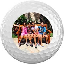 골프공 6개 팩 3 D컬러 프린트 개인 사진/텍스트/로고 포함, 단일옵션