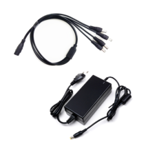 CCTV 4P 전원 분배 케이블 DC12V 5A 아답터 세트, DC12V5A+4P