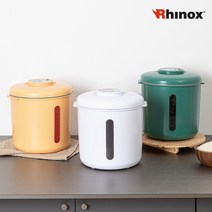 완벽한진공 원터치 무선 진공쌀통 10kg, 그린