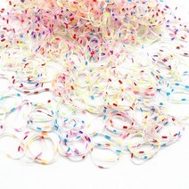 쥬얼리 보석 제작도구 500-2000pcs 귀여운 다채로운 고무 반지 일회용 탄성 헤어 밴드 포니 테일 홀더 Scru