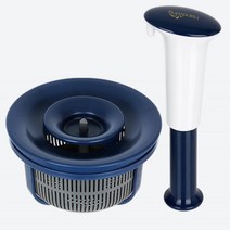 싱크대 배수구거치 수동 회전탈수 음식물쓰레기 거름망 펌프식, 음식물쓰레기통2L 올민트