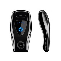 엘디에스 벤츠 BMW 아우디 특이한 USB 충전 남사친생일선물 전기 플라즈마 터치 터보 라이터, BMW세트, 실버아이스