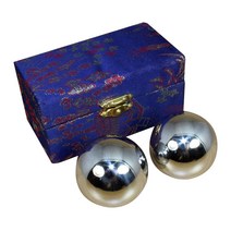 2pcs baoding balls 손 치료 스트레스 이완 공 손 뇌 운동, 38mm