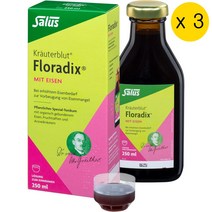 살루스 철분제 Floradix 250ml x 3개 마시는 액상