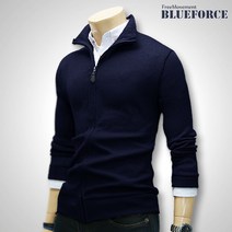 블루포스 남성용 기본 무지 프란츠 집업가디건(JJGDM5) 간절기 니트 남자카디건