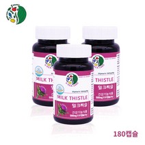 밀크시슬 실리마린 간영양제 효능 추천 실리빈 간해독 간기능 개선 피로회복 간에좋은 건강기능식품 프리미엄 캐나다, 3개, 500mg x 60캡슐