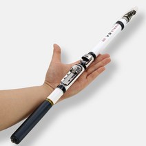 텔레스코픽 록 낚시 낚싯대 회전 플라이 잉어 피더 탄소 섬유 페스카 3M 2.7M 2.4M 2.1M 1.8M 1.5M 미니 여행 로드 릴 시트, 2.4M-White