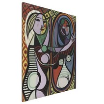 votgl DIY 명화그리기 꽃과풍경 동물 diy 그림그리기 세트 40 x 50 cm, 108.거울을 보는 여인