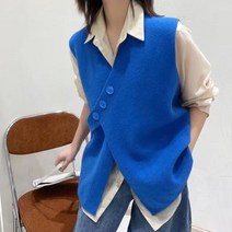 메이킹유 베스트 언발란스 루즈핏 간편코디 4206소멜라조끼